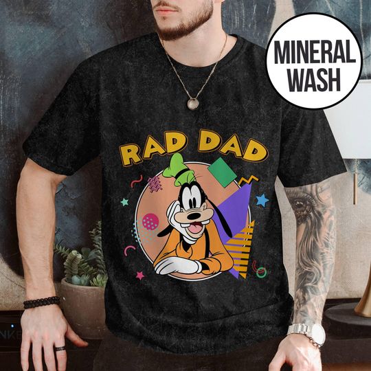Discover Retro 90s A goofyy Movie goofyy Rad Dad Mineral Wash T Shirt
