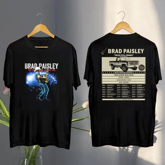 Discover Brad Paisley Truck Still Works Tour 2025 T-Shirt  Brad Paisley Graphic Shirt
