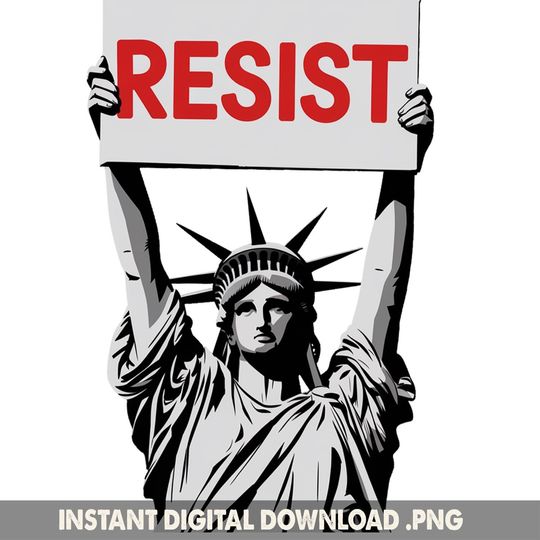 Discover Statue of Liberty Holding Resist Anti-Trump Protest sign