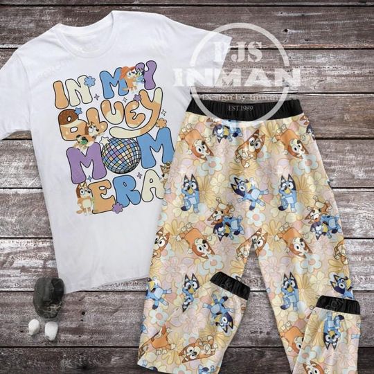 Discover In My BlueyDad Mom Eras Pajamas Set