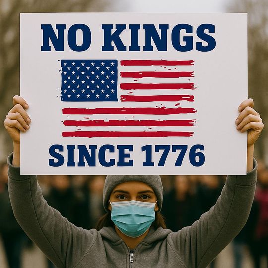 Discover No Kings Since 1776  Protest Sign