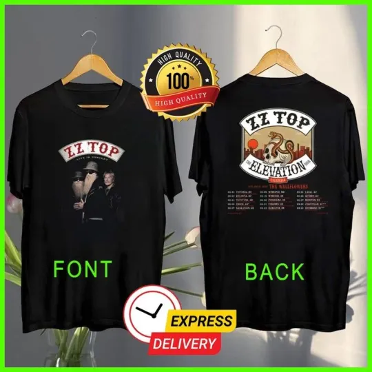 Discover ZZ Top The Elevation 2025 Canada Tour Shirt  Zz Top Vintage T-Shirt