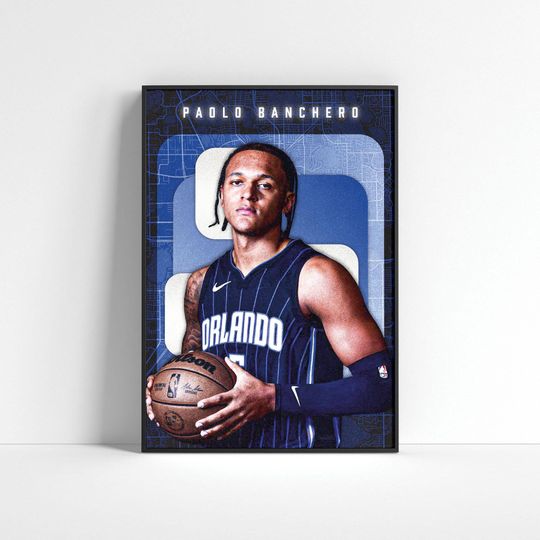 Discover Paolo Banchero Poster, Basketball Decor, Sports Home Decor, Basketball Gift