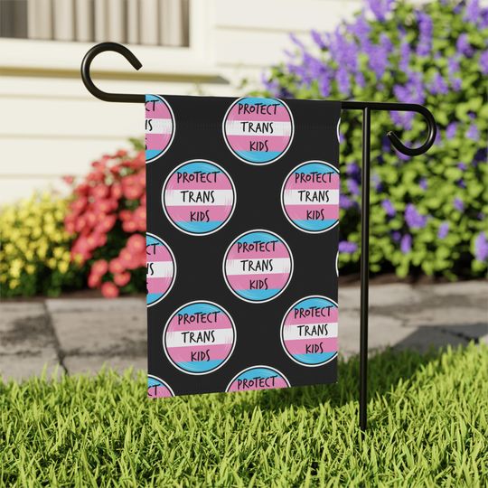 Discover Protect Trans Kids Garden Flag - LGBTQ+ Pride Decor -  Transgender Pride Yard Signs