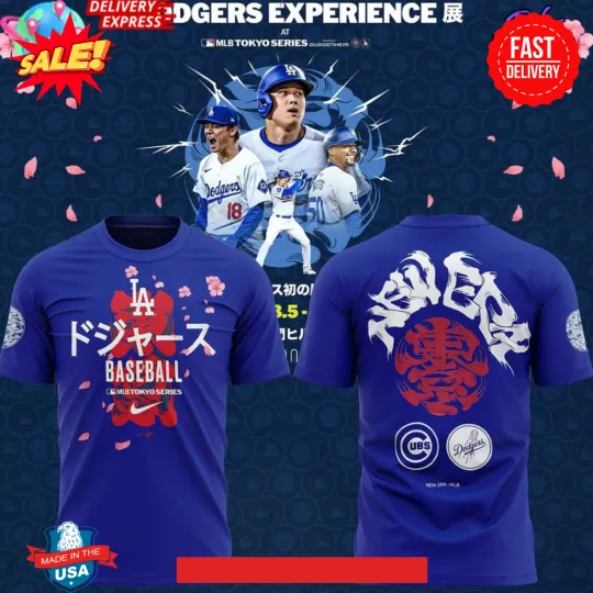 Discover Los Angeles Dodger - Tokyo Series 2025 3D T-Shirt
