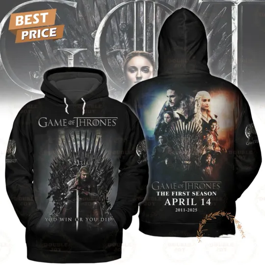 Discover Game Of Thrones The First Season April 14 2011-2025 3D Hoodie