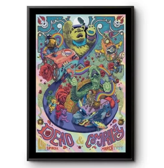 Discover Dead & Company at Sphere in Las Vegas, NV on Mar 20-22 2025 Concert Poster