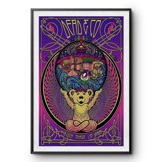 Discover Dead & Company 04/18/2025 The Sphere Las Vegas, NV Concert Poster