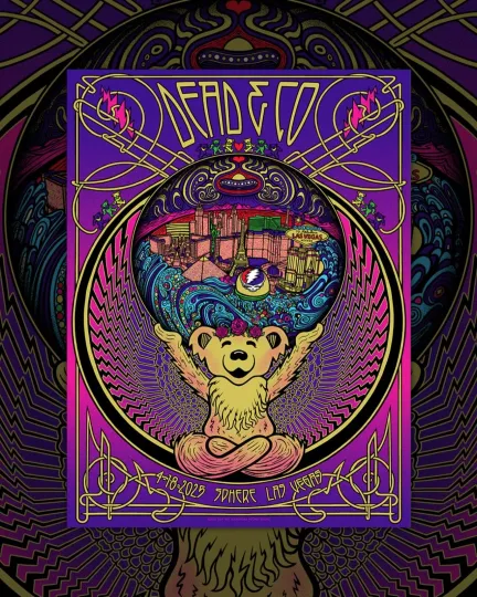 Discover Dead And Company April 18th 2025 The Sphere Las Vegas NV Concert Poster