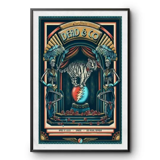 Discover Dead & Company Sphere Las Vegas, NV Apr 17 2025 Concert Poster