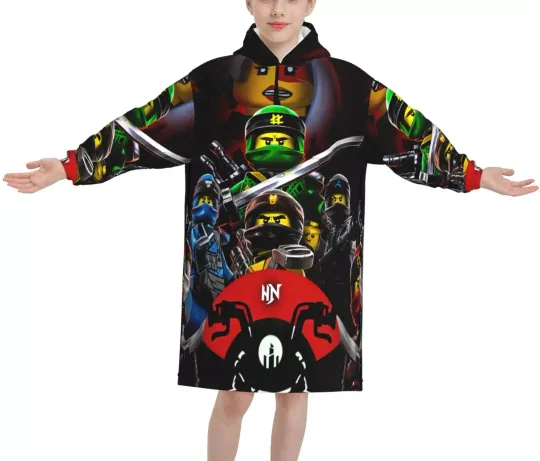 Discover Ninjago Comics Game Blanket Hoodie