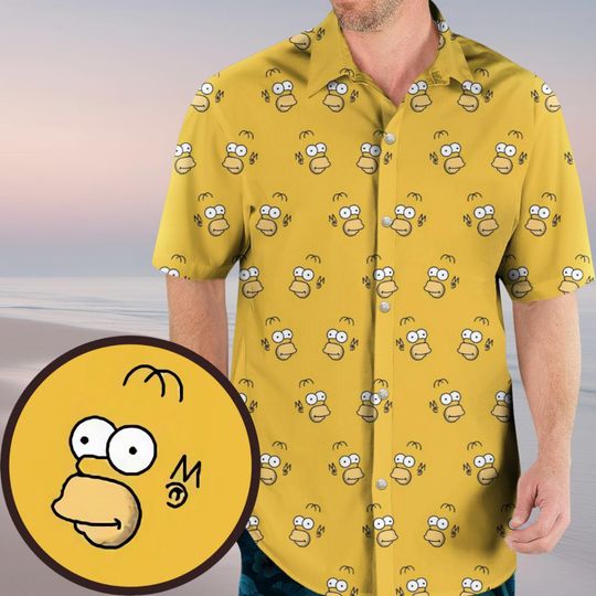 Discover Homer Simpson Hawaiian Shirt, The Simpsons Tropical Hawaiians