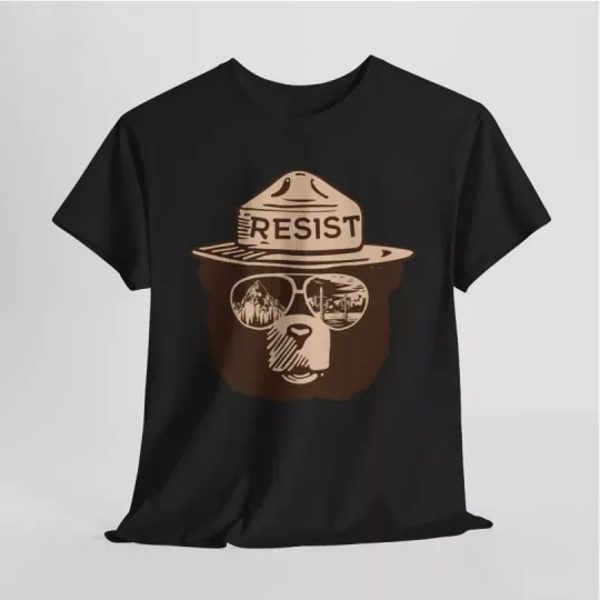 Discover Anti-Trump Activist Protest T-Shirt, Bear, Political Resistance Apparel, Unisex T-Shirt