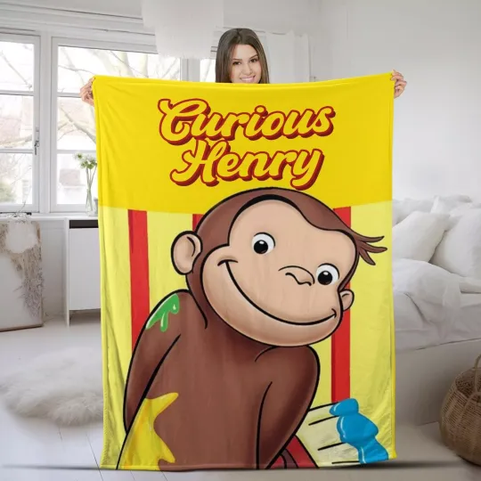 Discover Personalized Curious George Blanket Curious George Fleece Blanket  Curious Georg
