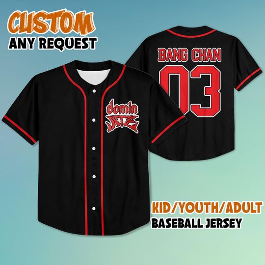 Discover Personalized Bang Chan Straykids Baseball Jersey, StrayKids DominATE World Tour 2025