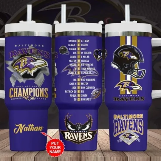 Discover Personalized Balti.more Ra.vens 40oz Tumbler