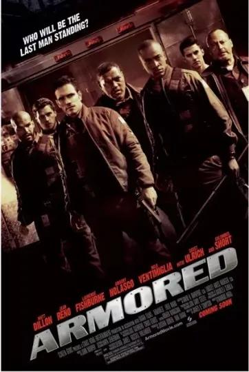 Discover Armored Studio Promo Movie Poster 11x17  Matt Dillon Laurence Fishburne