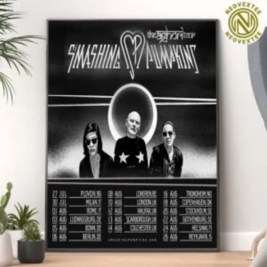 Discover The Smashing Pumpkins The Aghori Tour 2025 Dates Poster Canvas