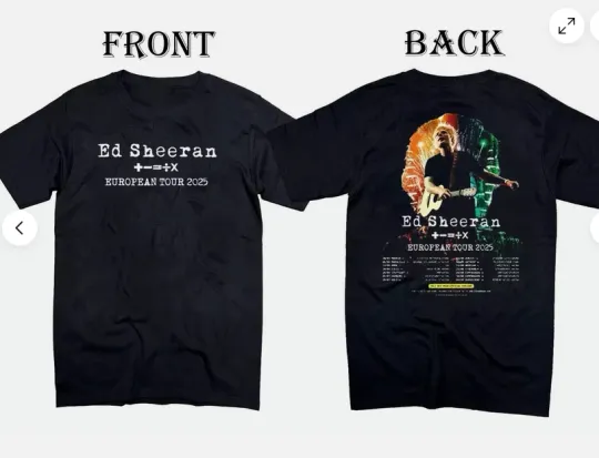 Discover Ed Shee Tour 2025 Gift For Fan Unisex 2-sides T-shirt