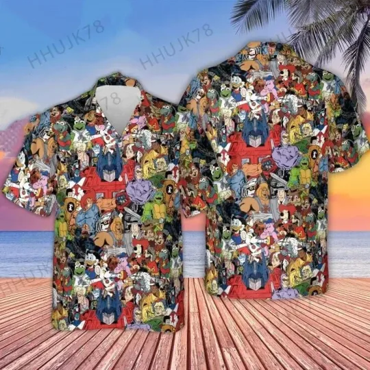 Discover 80s Cartoon Series Hawaiian Shirt