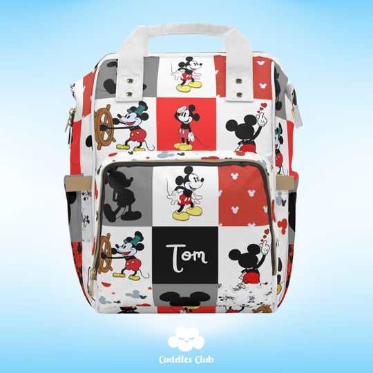 Discover Personalized Mickeyy Diaper Backpack | Mickeyy Diaper Bag