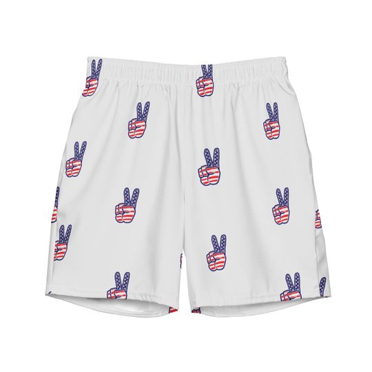 Discover Peace Sign 4th of July Shorts