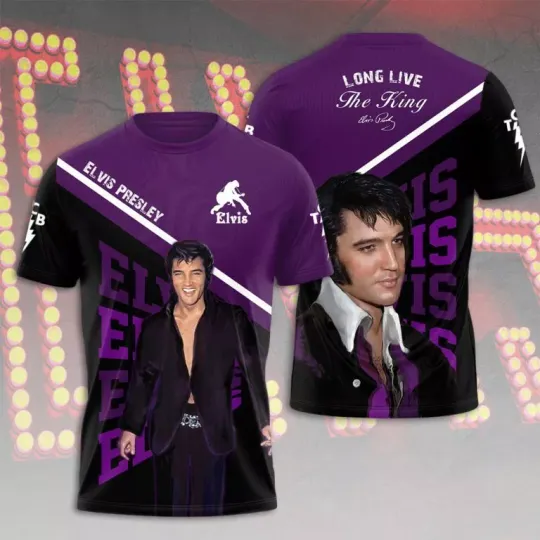 Discover Elvis Presley 3D Unisex T-shirt, gift for fan