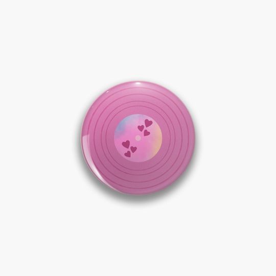 Discover love era vinyl Pin Button