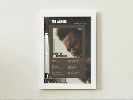 Discover HURRY UP TOMORROW Weeknds Downloadable Poster