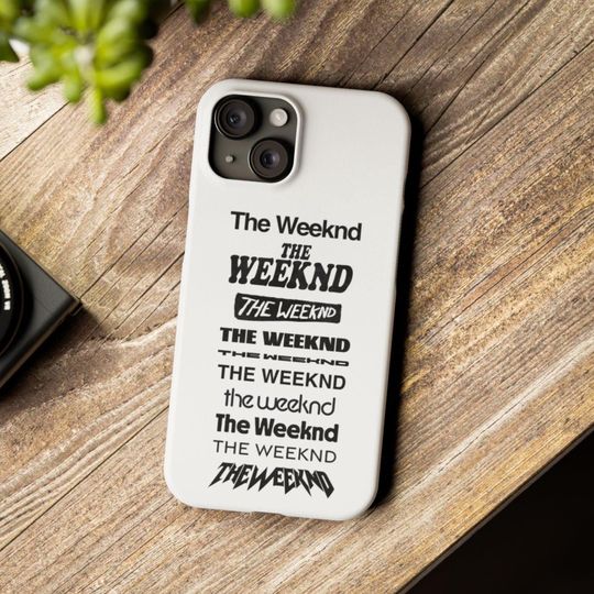 Discover Weeknds Phone Case | Retro Logo Design Collage