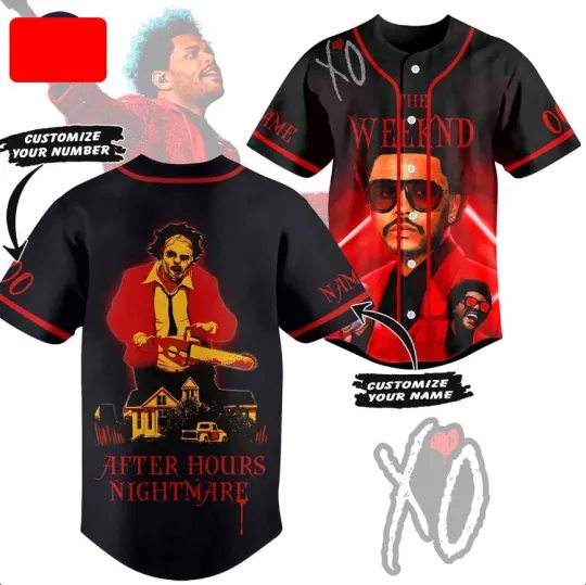 Discover After Hours Nightmare Baseball Jersey Weeknds Design