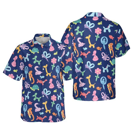 Discover Animal Balloons Hawaiian Shirt