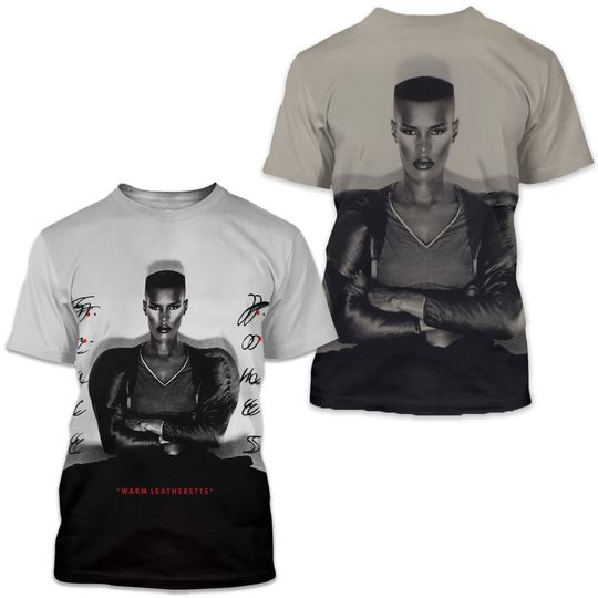 Discover Grace Jones Warm Leatherette Album Cover AOP 3D T-shirt