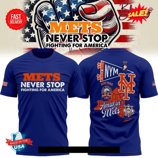 Discover “MET Never Stop Fighting For America” 3D T-shirt