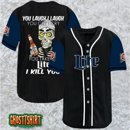 Discover Laugh Cry Take My Miller Lite Baseball Jerseys