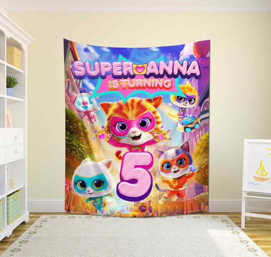 Discover Superkittles Family Birthday Fleece Blanket