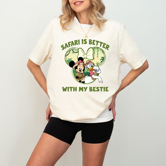 Discover Disneyyy Safari Is Better With My Besties Shirt, Minniee And Daisy Safari Shirt