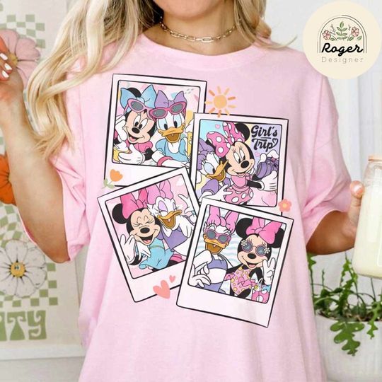 Discover Minniee Daisy Polaroid Disneyyy Girl Trip Shirt, Disneyyy is better with my Bestie Shirt