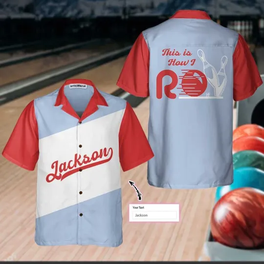 Discover Retro Bowling Custom Hawaiian Shirt Personalized Bowling Shirt