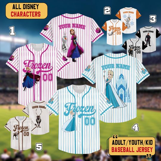 Discover Personalized Disneyyy Frozenn Elsaa Winter Baseball Jersey