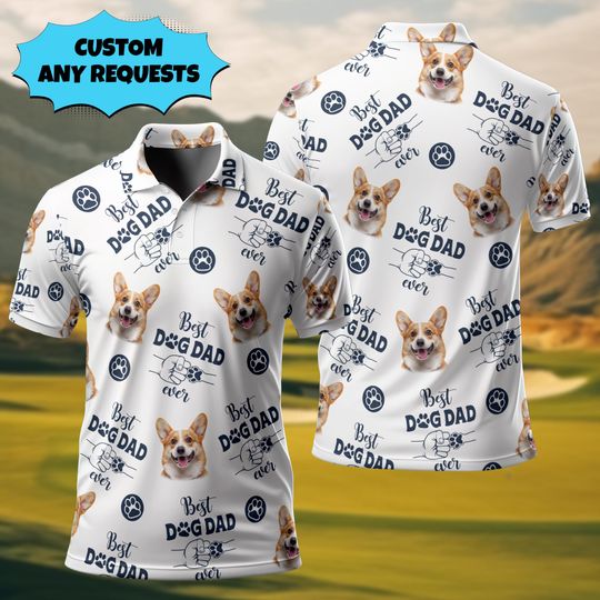 Discover Personalized Pet Face Photo Polo Shirt