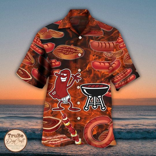 Discover Food Sausage It's Not a Party Hawaii Shirt for Men Women Youth