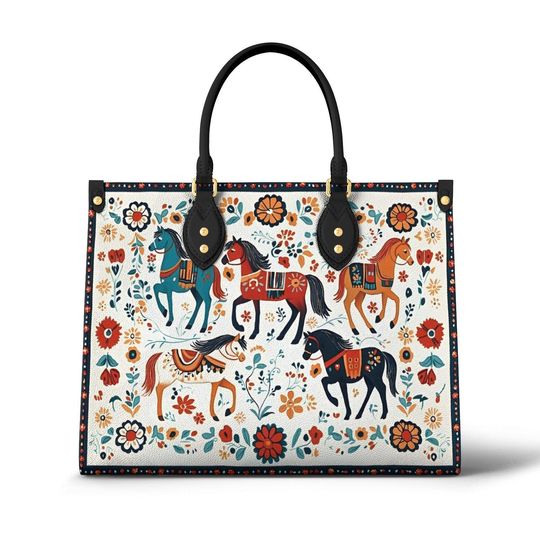 Discover Floral Horses Leather Bags, Gift for her
