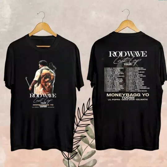 Discover Rod Wave Last Lap Tour 2024 T-Shirt, The Last Lap Tour Shirt, Rod Wave T-Shirt