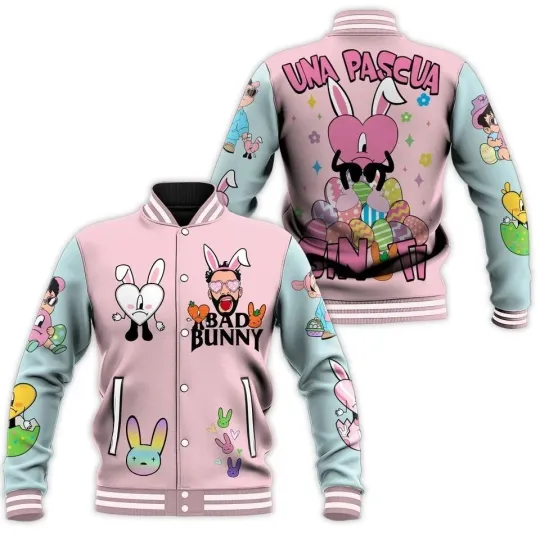 Discover CUte new new BadBunny New Baseball Jacket For Fan
