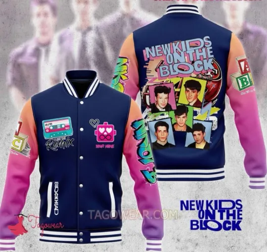 Discover NK on The Block I Like The Remix Personalized Baseball Jacket