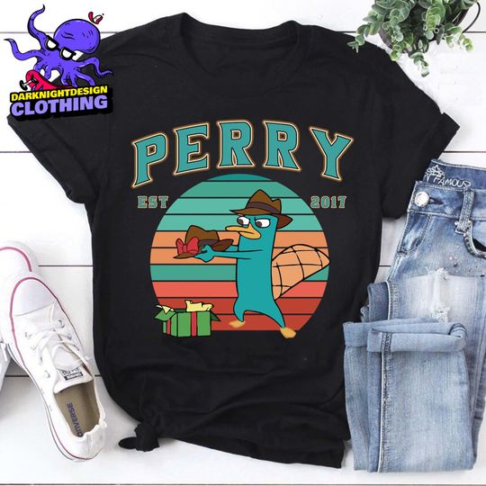 Discover Perry The Platypus Retro Vintage T-Shirt, Funny Perry The Platypus Shirt