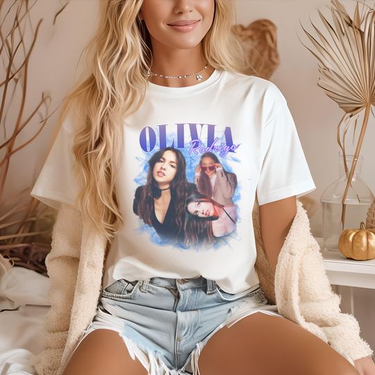 Discover Olivia Rodrigo Vintage Bootleg T-Shirt, GUTS Tour Inspired Graphic Tee