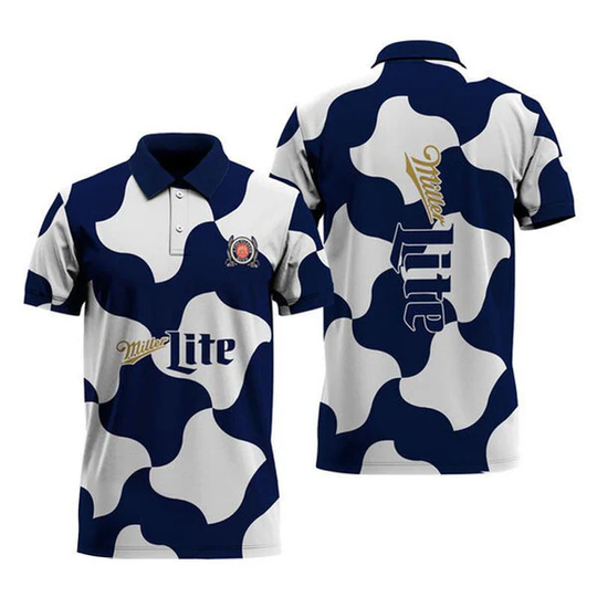 Discover Miller Lite Stand Out Golf Club Polo Shirt
