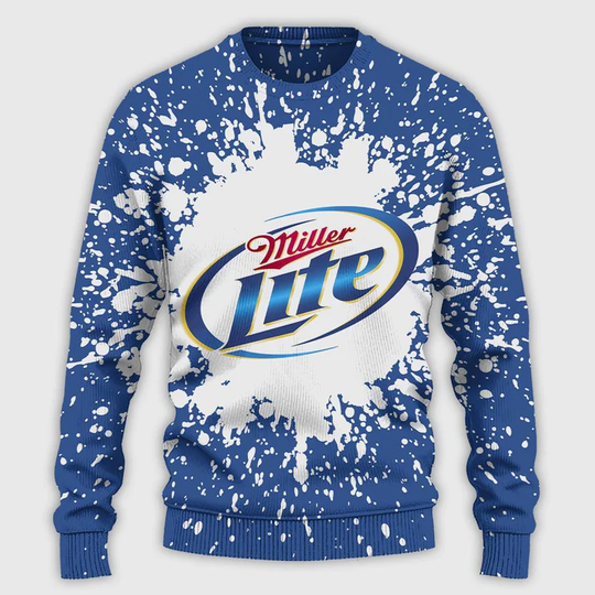 Discover Miller Lite Tie Dye Ugly Sweatshirt